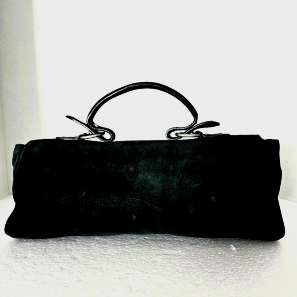 Dolce & Gabbana Black Suede Leather Handbag - Picture 4 of 12